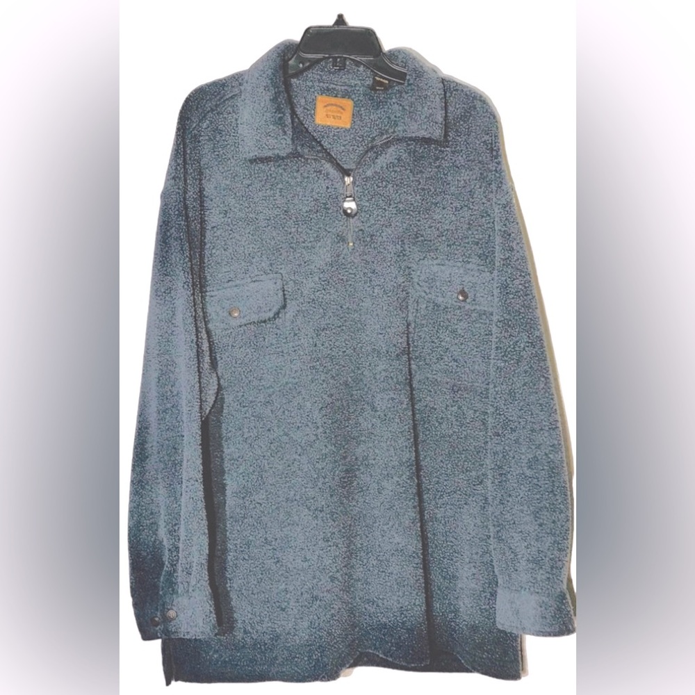 St. John’s Bay Gray Pullover 1/4 Zip Pullover Shirt Men’s Size XXL